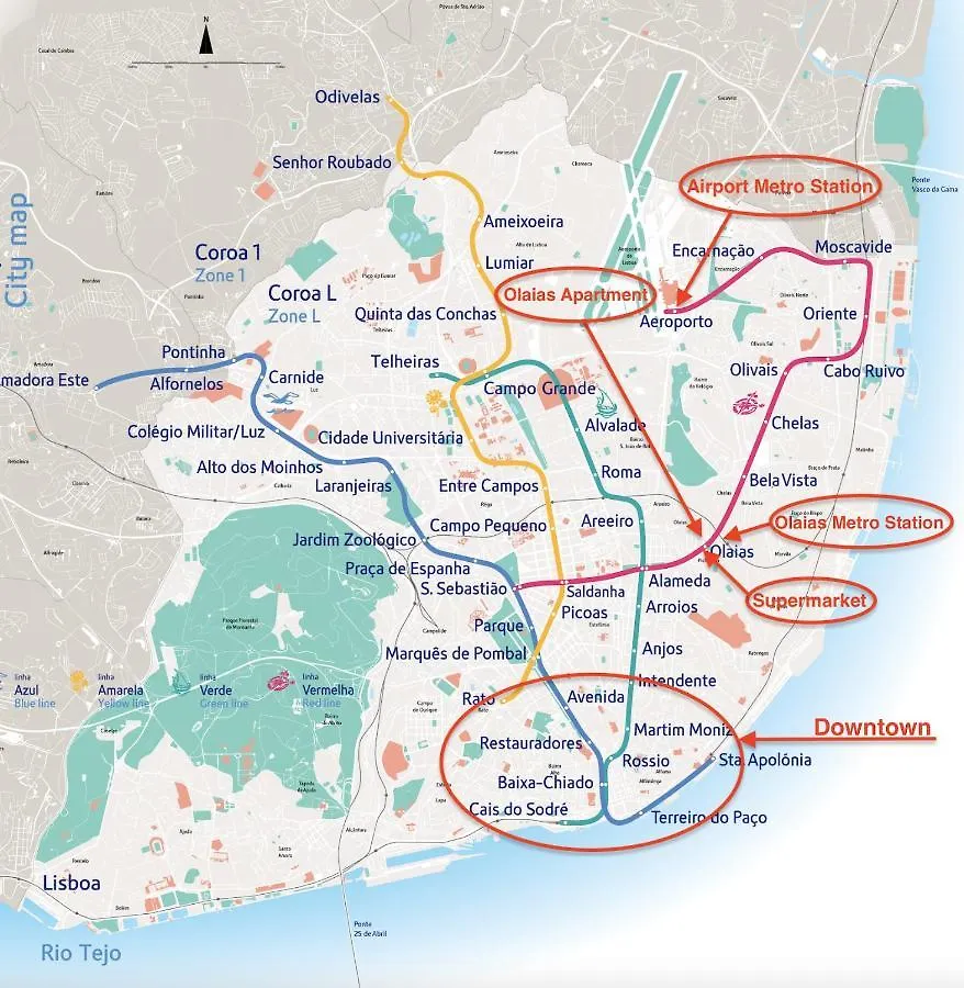 1-Minute Walk To The Metro And 2 To The Supermarket Lisbon 0*,  Portugal